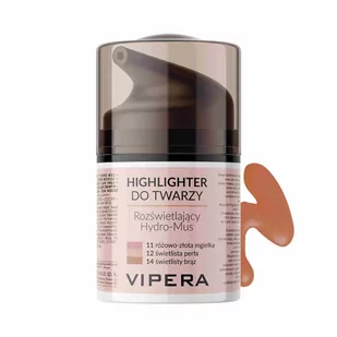 Rozświetlający HIGHLIGHTER do Twarzy, w butelce airless #14 świetlisty brąz - Bronzery i konturowanie twarzy - miniaturka - grafika 1