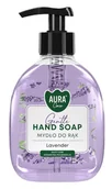 Mydła - Mydło w płynie z dozownikiem BISPOL Aura Care 300ml LAWENDA - miniaturka - grafika 1