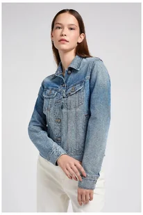 Damska kurtka jeansowa Lee BUTTON DOWN SS M - Kurtki damskie - miniaturka - grafika 1