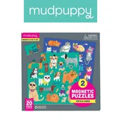 Puzzle - Mudpuppy Puzzle magnetyczne Koty i Psy 2x20 el. 4+ 8518862076 - miniaturka - grafika 1