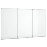 Tablice interaktywne - vidaXL Tablica magnetyczna, składana, 150x80x1,7 cm, aluminiowa - miniaturka - grafika 1