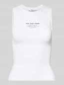 Bluzki damskie - Top z nadrukiem z logo model ‘VIV’ - miniaturka - grafika 1