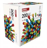 Oświetlenie świąteczne - Lampki choinkowe łańcuch świetlny kolorowy 200 Diod LED 20m - miniaturka - grafika 1