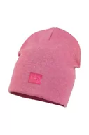 Czapki dla dzieci - Jamiks czapka bawełniana dziecięca VITORIA kolor różowy z cienkiej dzianiny bawełniana - miniaturka - grafika 1