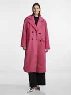 Płaszcze damskie - YAS Płaszcz wełniany Mila 26030712 Różowy Loose Fit - miniaturka - grafika 1