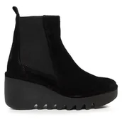 Botki damskie - Botki Fly London Bagufly P501233000 Czarny - miniaturka - grafika 1