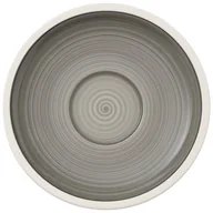 Filiżanki - Villeroy & Boch Manufacture gris spodek do kawy, ręcznie malowane naczynia z wysokiej jakości szarości, 16 cm podstawka pod filiżankę do kawy, porcelana, biała, 16 x 16 x 2 cm 10-4231-1310 - miniaturka - grafika 1
