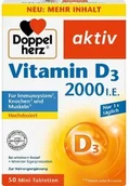 Witaminy i minerały - Witamina D3 2000 j.m. Suplement diety, Doppelherz, 50 tabletek - miniaturka - grafika 1