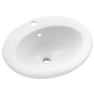 Umywalki - UMYWALKA WPUSZCZANA W BLAT NIKEA 50 CM, Z OTW. NA BAT. - miniaturka - grafika 1