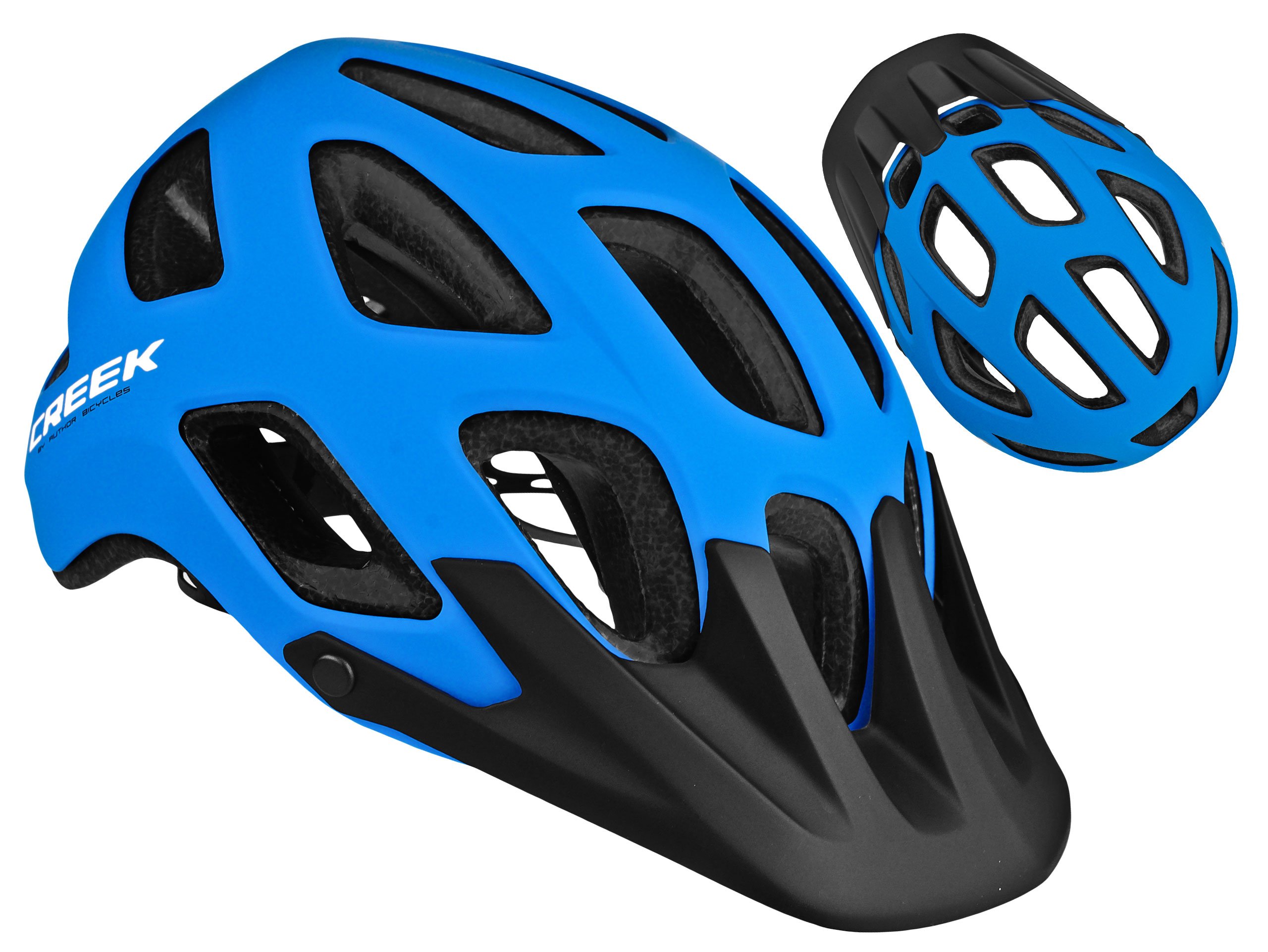 Kask Rowerowy Author Creek Hst Enduro Mtb Niebieski Roz. 54-57 CM M