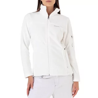 Bluzy sportowe damskie - Bluza Columbia Fast Trek II 1465351125 - biała - grafika 1