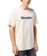 Koszulki męskie - T-shirt Wrangler LOGO TEE 112350523 White XL - miniaturka - grafika 1