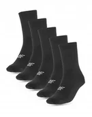Skarpetki damskie - 4F 5-PAK WYSOKIE SKARPETKI SKARPETY BAWEĹNA / rozm 39-42 - miniaturka - grafika 1