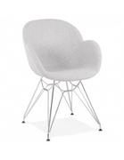 Krzesła - Kokoon Design Krzesło Design Alix szare AC02500LG - miniaturka - grafika 1