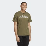 Koszulki sportowe damskie - Essentials Single Jersey Linear Embroidered Logo Tee - miniaturka - grafika 1
