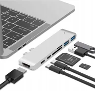 Adaptery i przejściówki - ADAPTER HUB PRZEJŚCIÓWKA USB-C USB THUNDERBOLT HDMI 4K DO MACBOOK PRO AIR - miniaturka - grafika 1