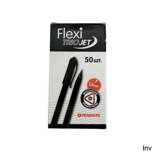 Penmate Długopis Flexi Trio Jet czarny 50szt 238103 - Artykuły biurowe - miniaturka - grafika 2