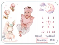 Koce i narzuty dla dzieci - FOTOKOCYK DLA DZIEWCZYNKI FOTOMATA DO ROBIENIA ZDJĘĆ Z KRÓLICZKIEM + RAMKI - miniaturka - grafika 1