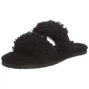 UGG Damskie kapcie W Maxi Curly Scuffetta, Czarny, 35 EU - Kapcie damskie - miniaturka - grafika 1