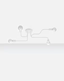 Sollux Lighting Żyrandol HECTOR 4 biały - Lampy sufitowe - miniaturka - grafika 1