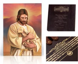 Ikona religijna Jezus Chrystus Dobry Pasterz - Ikony i obrazy sakralne - miniaturka - grafika 1