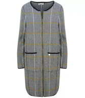 Swetry damskie - Ciepły długi Sweter Kardigan w jodełkę-L/XL - miniaturka - grafika 1