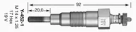 Świece żarowe - Świeca żarowa NGK Y-452-1 - miniaturka - grafika 1