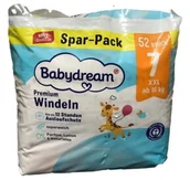 Pieluchy - Jednorazowe pieluchy dla dzieci babydream rozmiar 7 xxl duże opakowanie - miniaturka - grafika 1