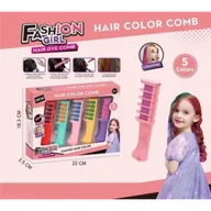 Zabawy w naśladowanie dorosłych - Zestaw fryzjera do kolorowania włosów Merkpol - miniaturka - grafika 1