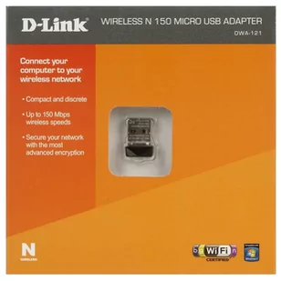 D-link DWA-121 karta sieciowa WiFi N150 Usb - Karty sieciowe - miniaturka - grafika 3