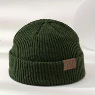 Czapki dla dzieci - TEMU MAKEFGE Elastyczna Czapka Beanie dla Nastolatków - Lekki 100% Akrylowy Zimowy Kapelusz z Naszywką Logo, Czarna Czapka na Cały Rok do Prania w - miniaturka - grafika 1