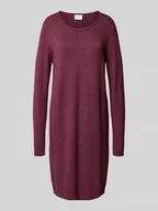 Sukienki - Sukienka o długości do kolan z okrągłym dekoltem model ‘RIL’ - miniaturka - grafika 1