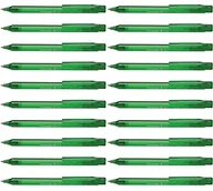Długopisy - Schneider 130404 Fave długopis (mechanizm naciskowy, M), opakowanie 20 sztuk, zielony, przezroczysty - miniaturka - grafika 1