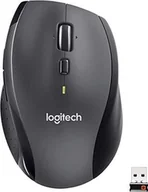 Myszki - Logitech Logitech M705 Marathon, połączenie 2,4 GHz przez odbiornik USB Unifying, czujnik laserowy 1000 DPI, 3-letnia żywotność baterii, 7 przycisków, PC / Mac - czarny - miniaturka - grafika 1