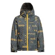 Kurtki narciarskie - Dziecięca Kurtka ocieplana QUIKSILVER MORTON YOUTH JK EQBTJ03171-KVJ6 – Szary - miniaturka - grafika 1