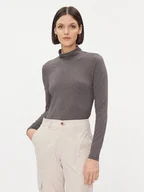 Bluzki damskie - ONLY Golf 15280335 Szary Regular Fit - miniaturka - grafika 1