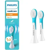 Końcówki do szczoteczek elektrycznych - Oryginalne końcówki Philips Sonicare Dla Dzieci HX6032/90 miękkie włókna (2 szt.) (Dla dzieci od lat 3) - miniaturka - grafika 1