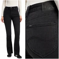 Spodnie damskie - Lee BREESE BOOT bootcut czarne rozszerzane damskie spodnie jeansowe W29 L31 - miniaturka - grafika 1