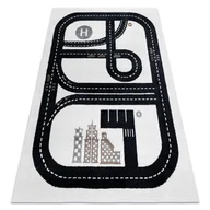 Dywany - Dywan FUN Track dla dzieci, ulica, miasto krem beżowy 160x220 cm - miniaturka - grafika 1