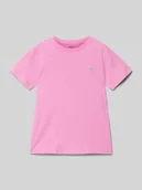 Koszulki dla chłopców - T-shirt z wyhaftowanym logo - miniaturka - grafika 1