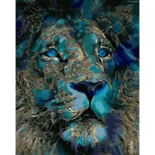 Malowanie po numerach - Twoje Hobby Malowanie po numerach czarne płótno - Niebieski... - miniaturka - grafika 1