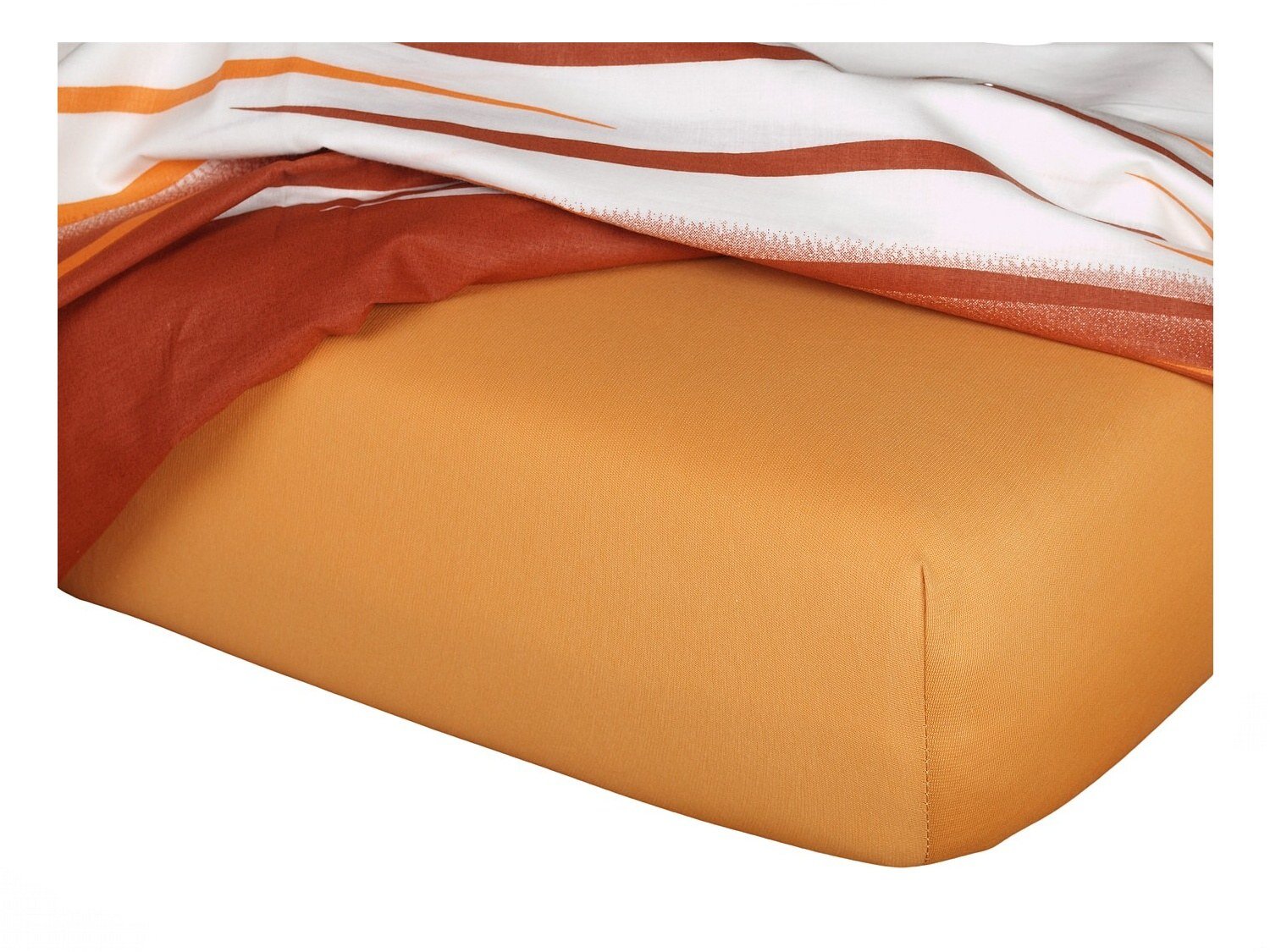 Prześcieradło jersey caramel 60x120x10 cm