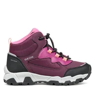 Buty trekkingowe dziecięce - Trekkingi Geox J Magnetar G. B Abx J464LB 050FU C7005 M Fioletowy - miniaturka - grafika 1