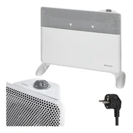 Ogrzewanie przenośne - Grzejnik elektryczny konwektorowy energooszczędny 1500W termostat biały Warmtec EGB-15B - miniaturka - grafika 1