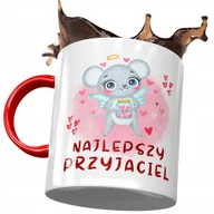 Kubki - Kubek Czerwony z Myszą Myszką Słodki na Prezent z Nadrukiem ze Zdjęciem + Opakowanie na prezent (wzór 01) - miniaturka - grafika 1