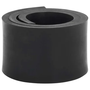 vidaXL Gumowa krawędź do pługa śnieżnego czarna 120x10x1 cm - Zamiatarki - miniaturka - grafika 1