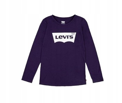 LEVIS BLUZKA DZIECIĘCA Z DŁUGIM RĘKAWEM Z LOGO BORDOWA 92 J9A