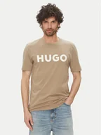 Koszulki męskie - HUGO T-Shirt Dulivio 50467556 Beżowy Regular Fit - miniaturka - grafika 1