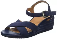 Espadryle damskie - Geox D Ischia Corda Espadryle Kobiety, Niebieski (Navy Blue), 36 EU - miniaturka - grafika 1