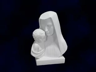 Matka Boska z Dzieciątkiem MASKA - Figurki dekoracyjne - miniaturka - grafika 1